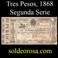 Billetes 1868 - 2da Serie